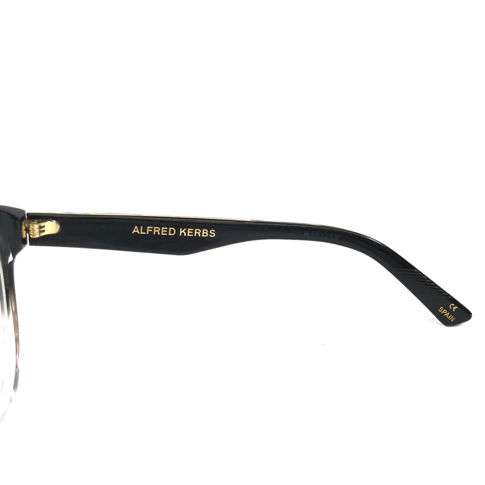 Alfred Kerbs Eyeglasses Frames ANDREA BK Black Gradient Round Full Rim 53-18-143